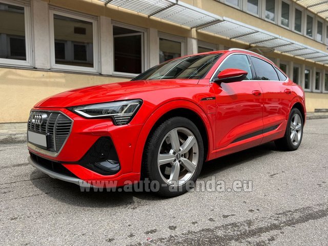 Rental Audi e-tron 55 quattro S Line (electric car) in Luxembourg
