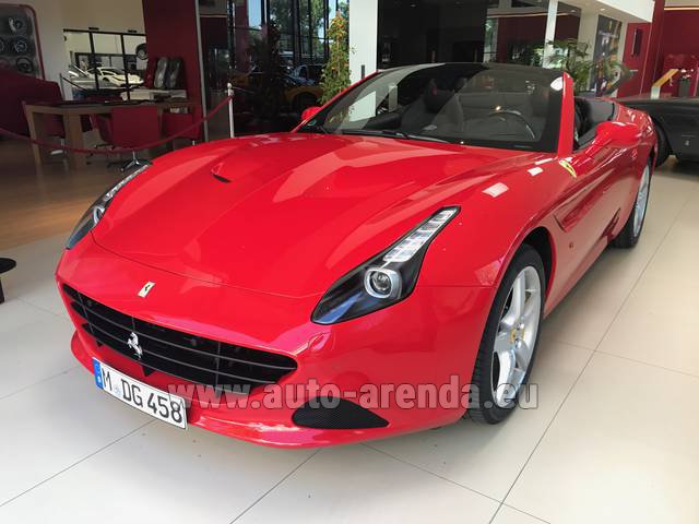 Rental Ferrari California T Convertible Red in Switzerland