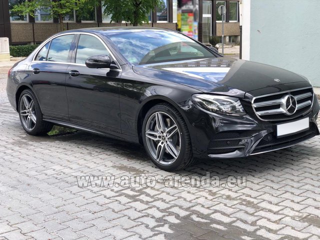 Rental Mercedes-Benz E 450 4MATIC saloon AMG equipment in Luxembourg