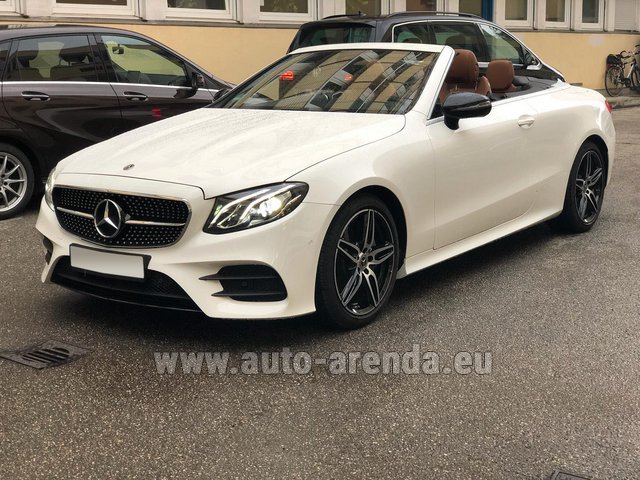 Rental Mercedes-Benz E-Class E300d Cabriolet diesel AMG equipment in Italy
