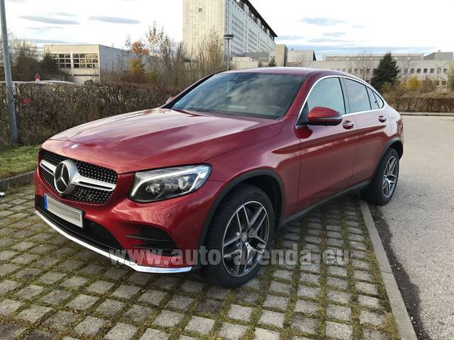 Rental Mercedes-Benz GLC Coupe equipment AMG in French Riviera Cote d'Azur