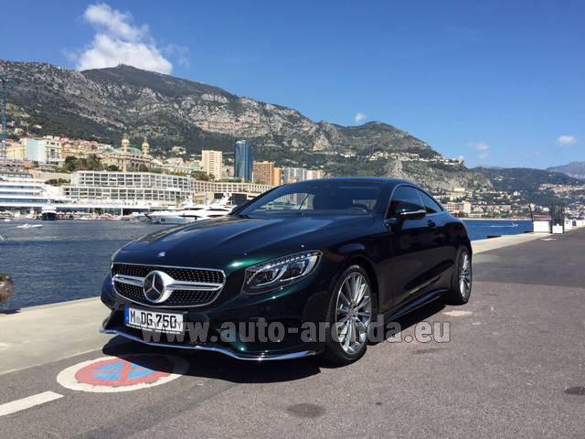 Rental Mercedes-Benz S 500 Coupe 4Matic 7G-TRONIC AMG in French Riviera Cote d'Azur