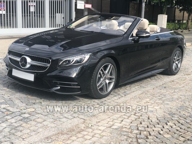 Rental Mercedes-Benz S-Class S 560 Cabriolet 4Matic AMG equipment in France