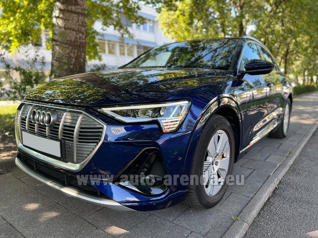 Rental Audi e-tron 55 quattro S Line (electric car) in Monaco
