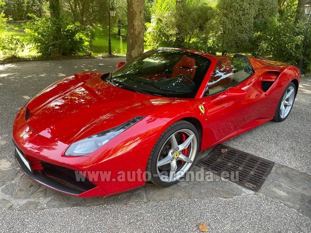 Rental Ferrari 488 Spider in Italy