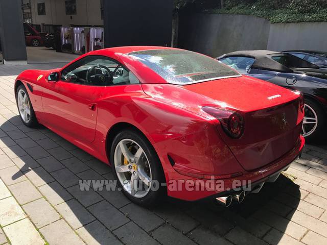 Rent The Ferrari California T Cabrio Red Car In Luxembourg