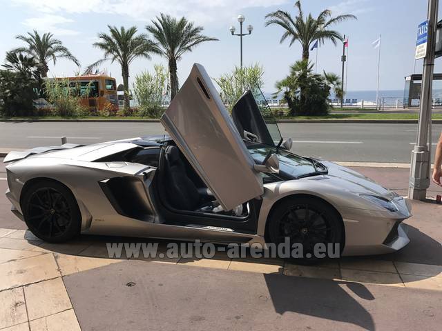Rental Lamborghini Aventador LP 700-4 in French Riviera Cote d'Azur