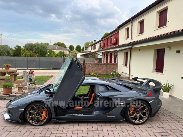 Rental Lamborghini Aventador SVJ in Europe