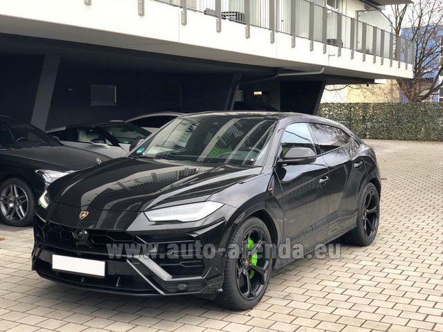 Rental Lamborghini Urus Black in Europe