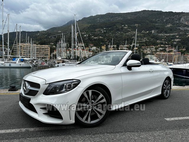 Rental Mercedes-Benz C-Class C 200 Cabrio AMG Equipment White in Germany