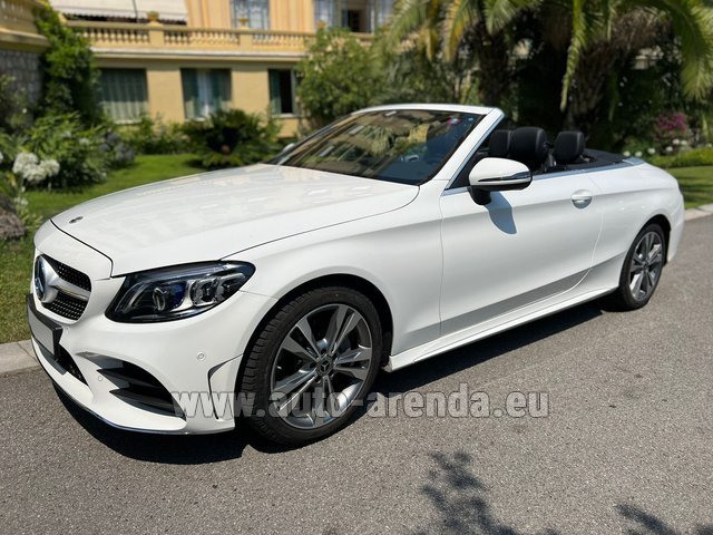 Rental Mercedes-Benz C-Class C 180 Cabrio AMG Equipment White in Germany