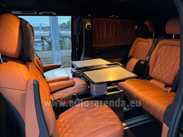 Rental Mercedes-Benz V300d 4Matic VIP/TV/WALL EXTRA LONG (2+5 pax) AMG equipment in Switzerland